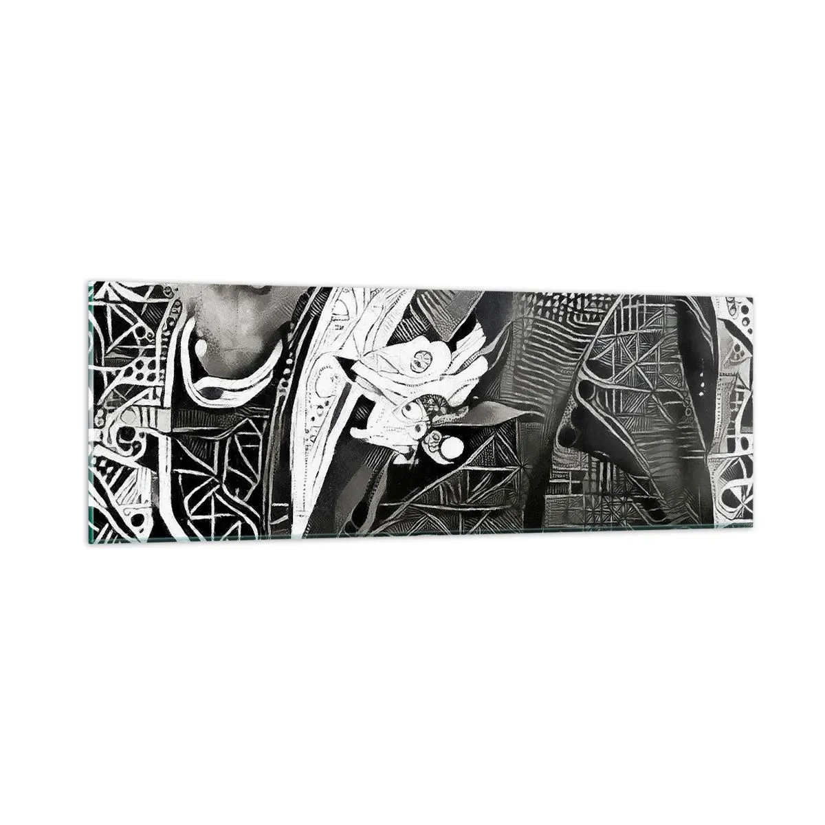 Glasbild - Bild auf glas - Nur ein scheinbar grauer Mann - 90x30 cm