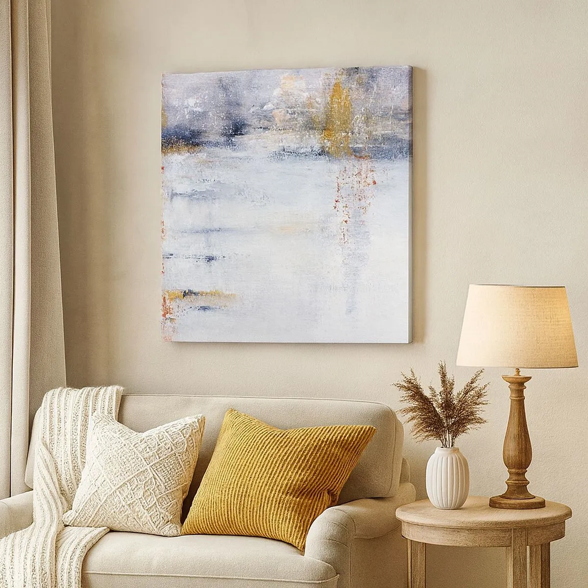 Bild auf Leinwand - Leinwandbild - Hinter dem Luftvorhang - 30x30 cm