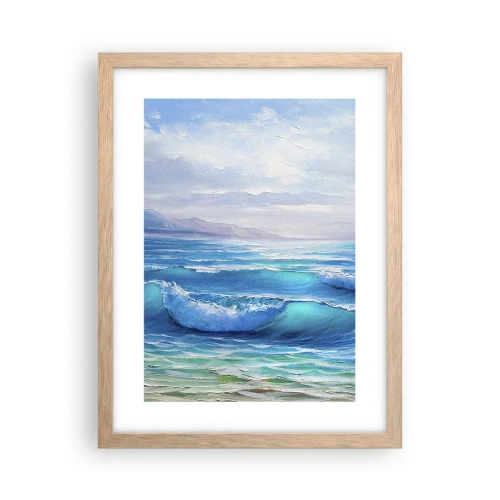 Poster in einem Rahmen aus heller Eiche - Es bringt Erleichterung - 30x40 cm