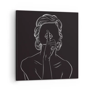 Bild auf Leinwand - Leinwandbild - Schönheit erblüht in der Stille - 50x50 cm