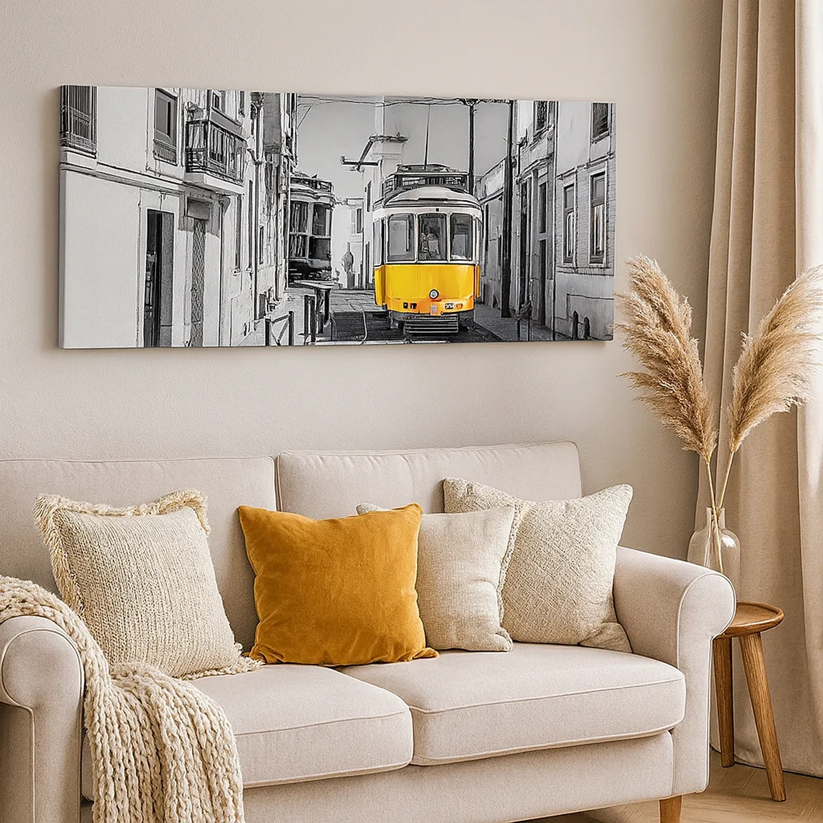 Bild auf Leinwand - Leinwandbild - Der Geist von Lissabon - 30x30 cm