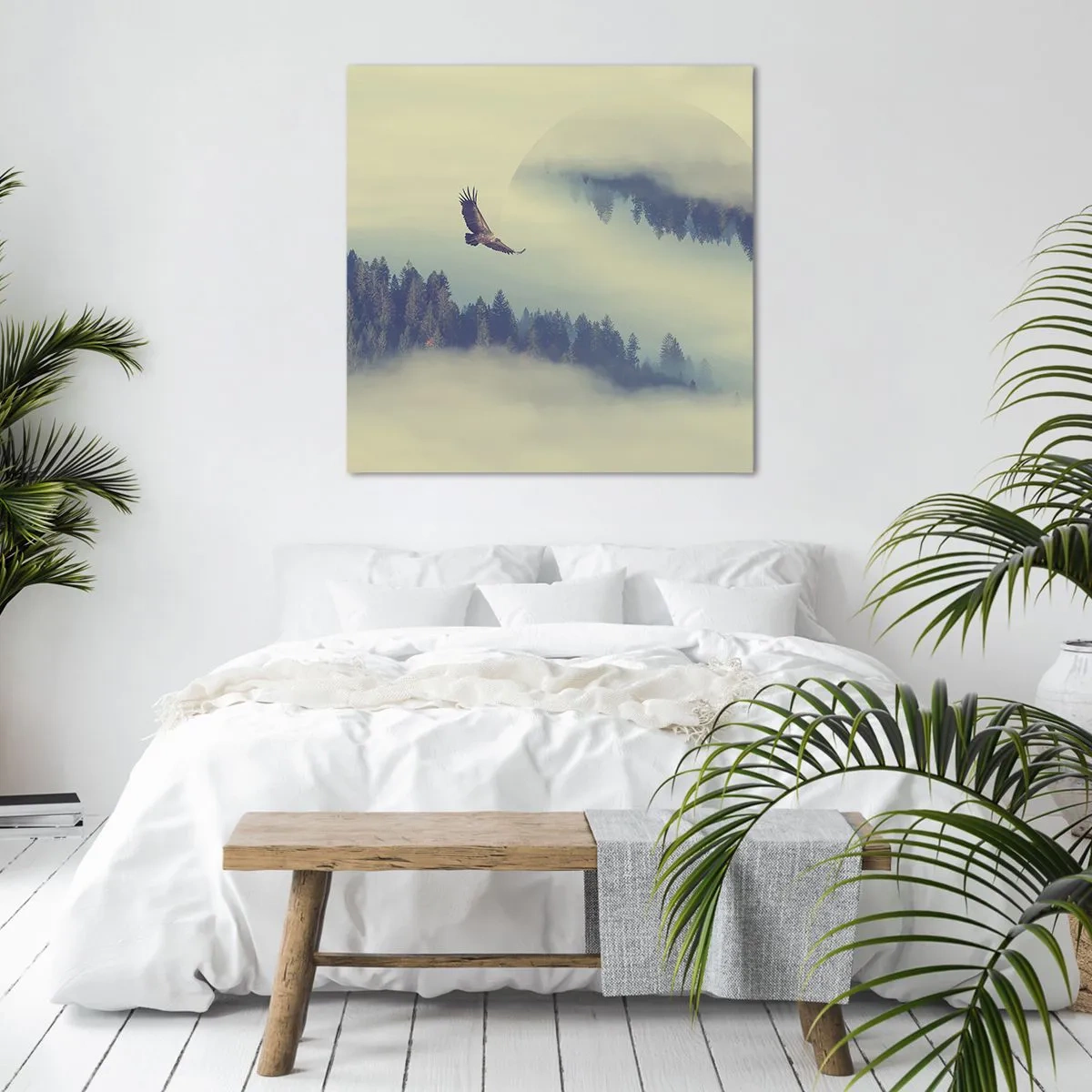 Bild auf Leinwand - Leinwandbild - Ich habe den Schatten eines Adlers gesehen - 40x40 cm