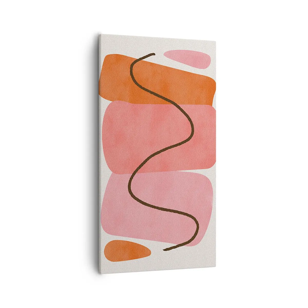 Bild auf Leinwand - Leinwandbild - Sanfte Bewegung der Formen - 55x100 cm