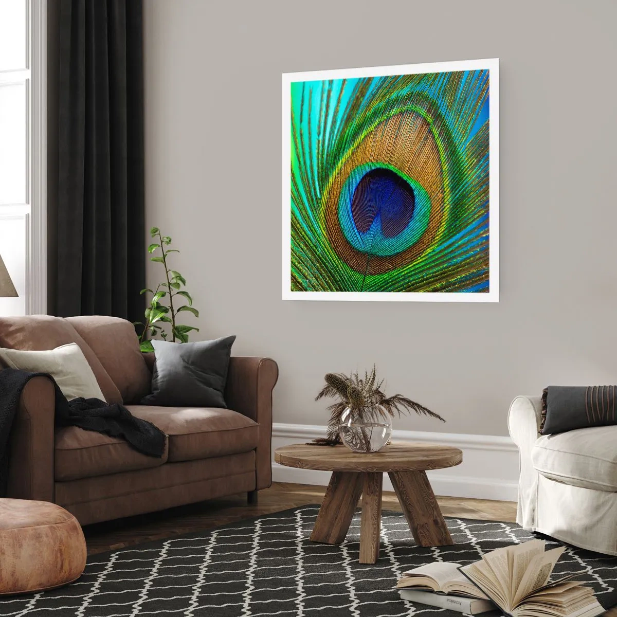 Poster - Auge in Auge - 50x50 cm