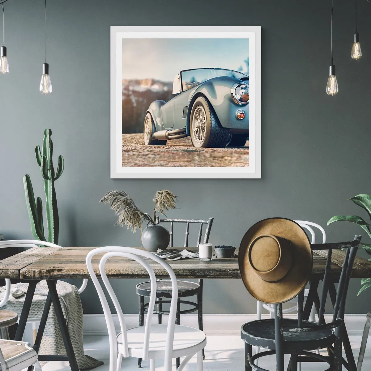 Poster in einem weißen Rahmen - Denn Stil zählt - 30x30 cm