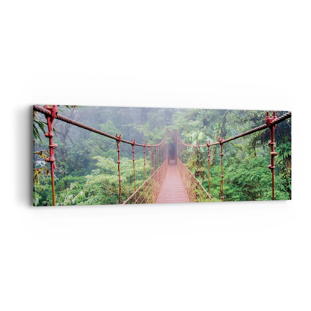 Bild auf Leinwand - Leinwandbild - Über den Kronen aufgehängt - 90x30 cm