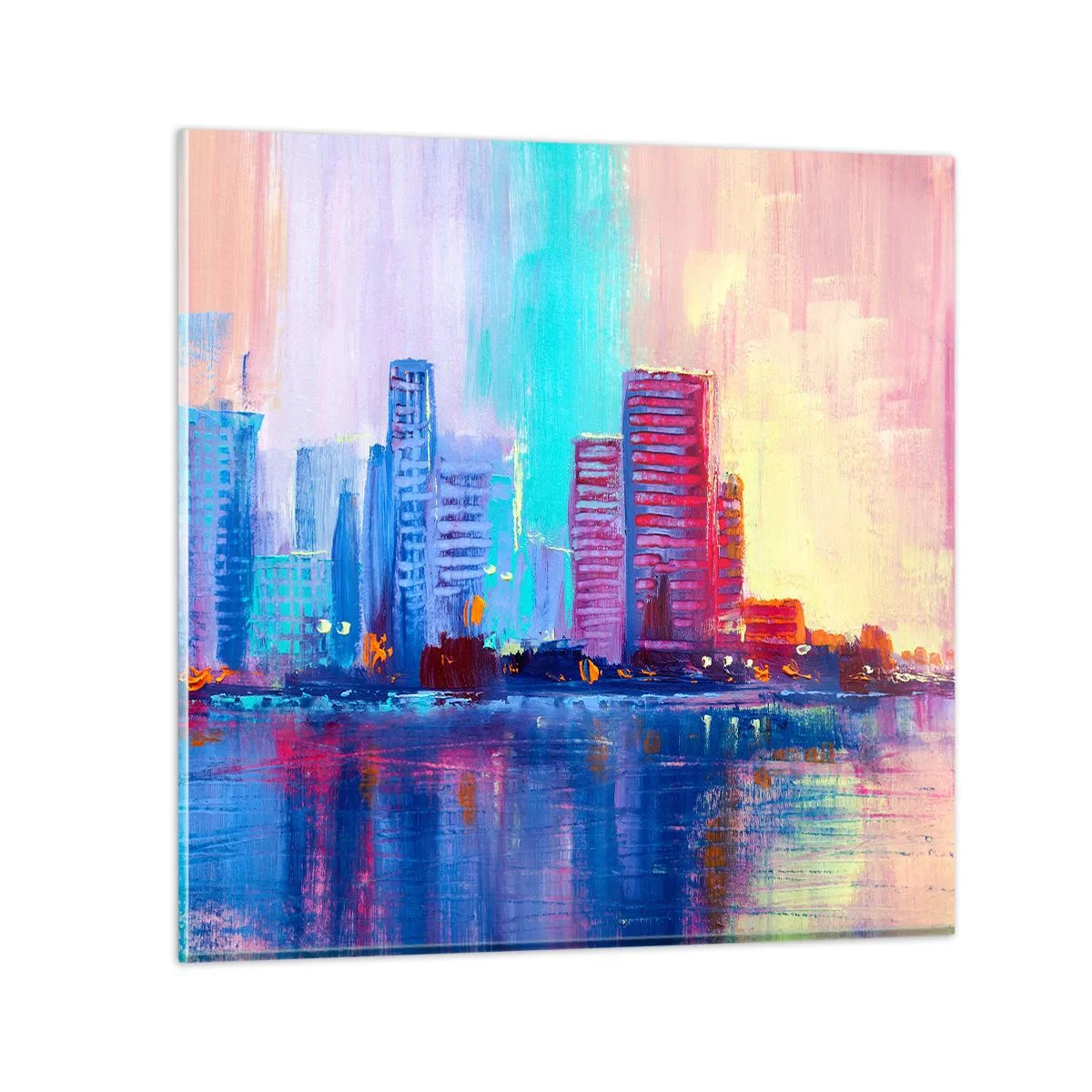 Glasbild - Bild auf glas - In Farben getaucht - 70x70 cm