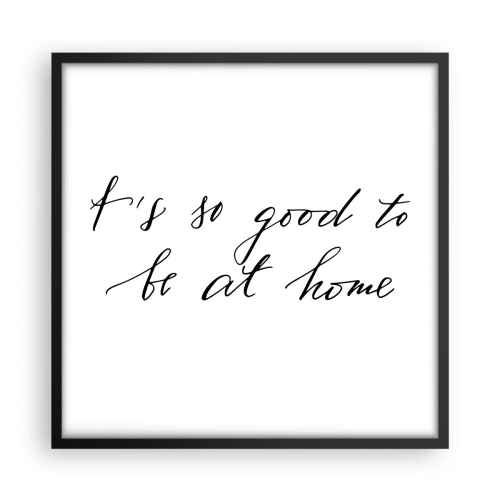 Poster in einem schwarzem Rahmen - Die ganze Wahrheit - 50x50 cm