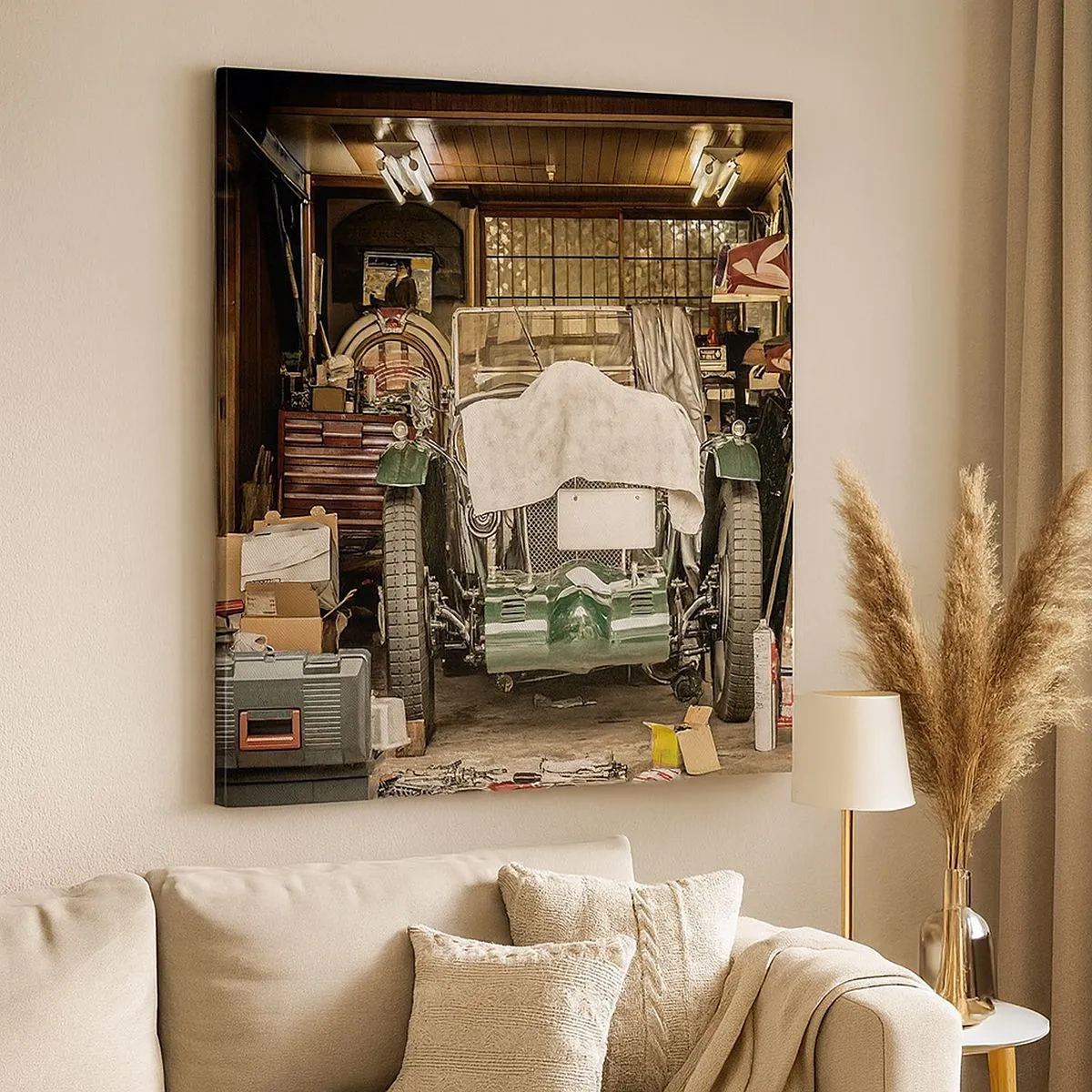 Bild auf Leinwand - Leinwandbild - Zurück in die Vergangenheit - 30x30 cm