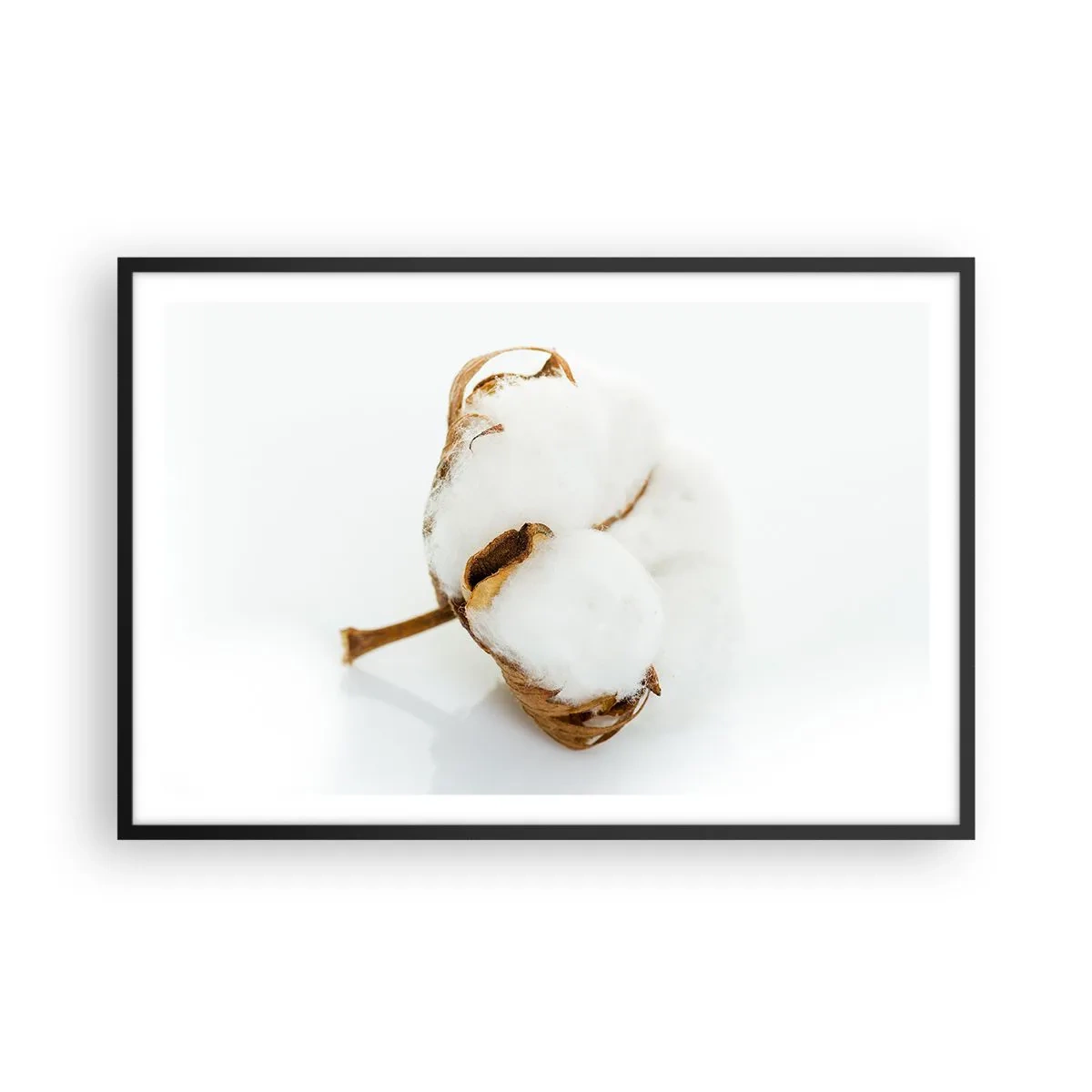 Poster in einem schwarzem Rahmen - Von Natur aus weich - 91x61 cm