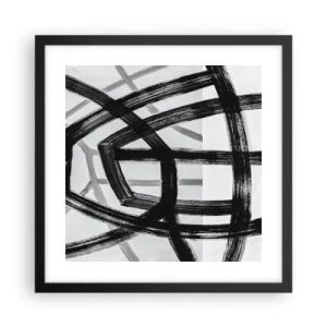 Poster in einem schwarzem Rahmen - Bautiefe - 40x40 cm