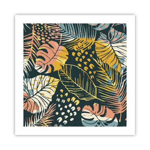 Poster - Grüne Fantasie - 50x50 cm