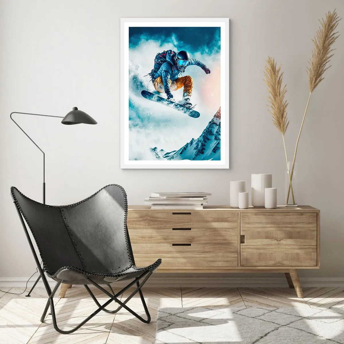 Poster in einem weißen Rahmen - Extreme Emotionen - 61x91 cm