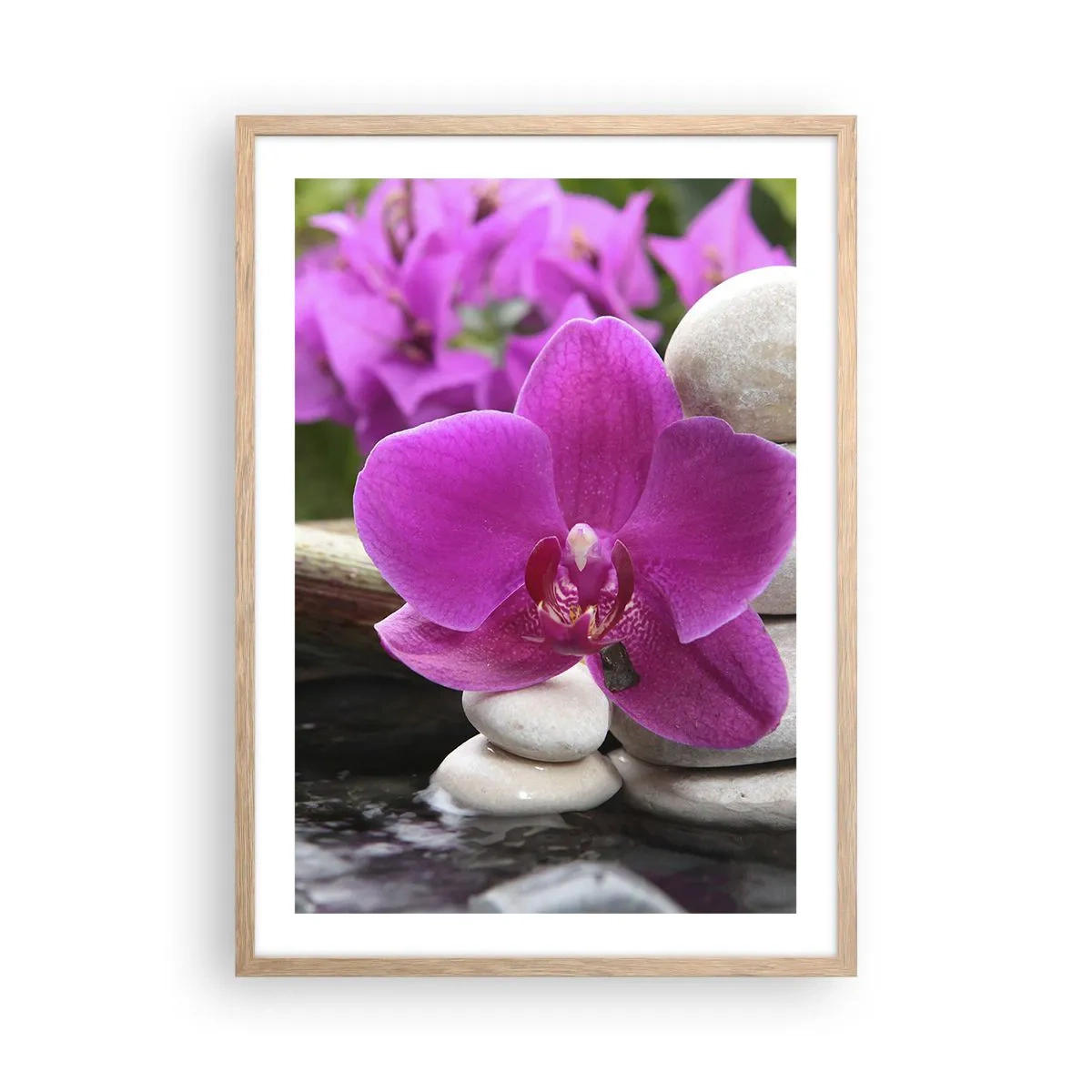 Poster in einem Rahmen aus heller Eiche - Du ruhst dich schon aus - 50x70 cm