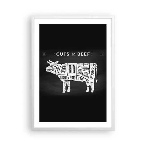 Poster in einem weißen Rahmen - Metzger Grundierung - 50x70 cm