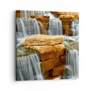 Bild auf Leinwand - Leinwandbild - Treppe zum Himmel - 30x30 cm