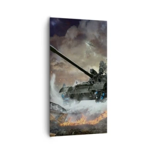 Bild auf Leinwand - Leinwandbild - Der Kampf ist schrecklich und schön - 65x120 cm
