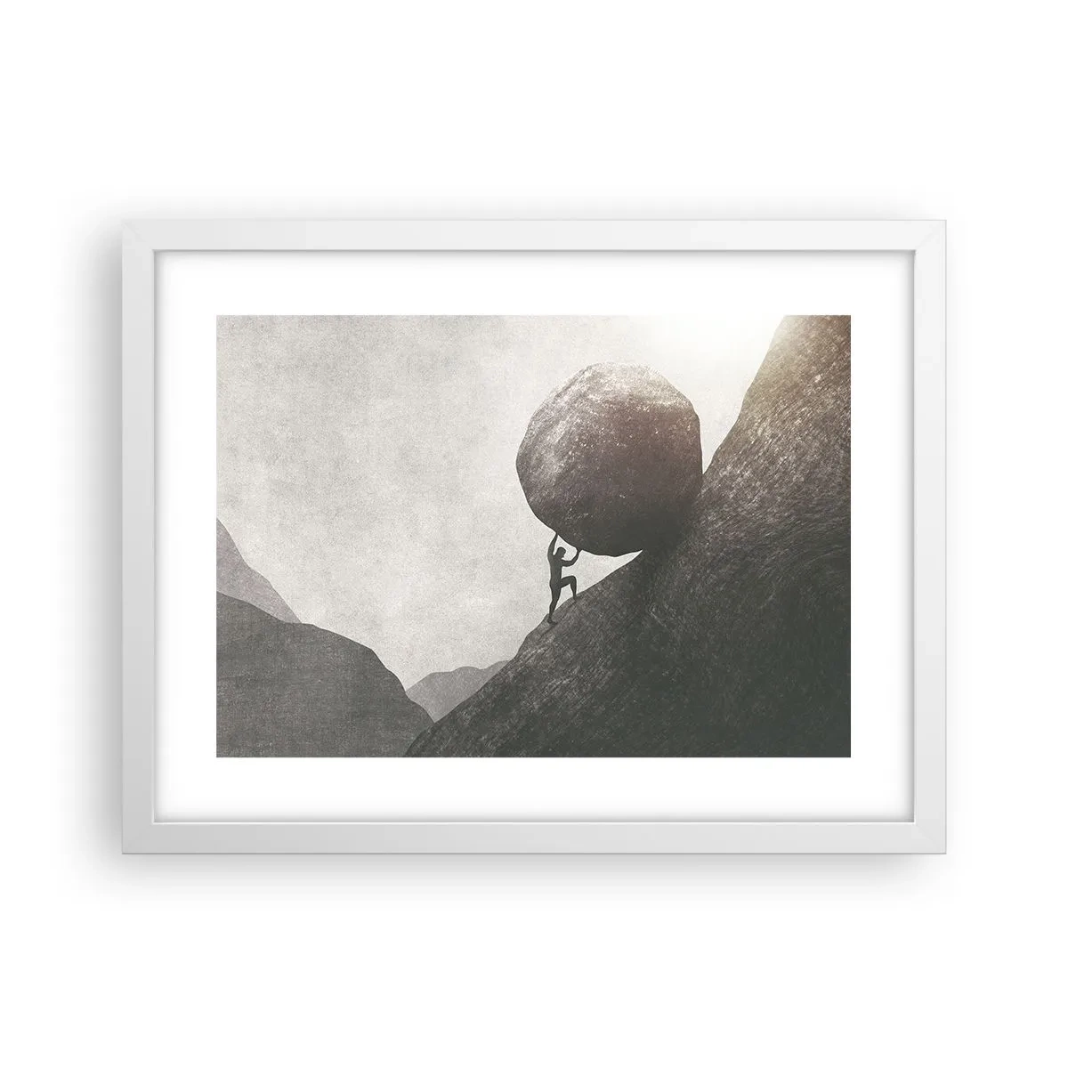 Poster in einem weißen Rahmen - Ich glaube wider alle Hoffnung - 40x30 cm