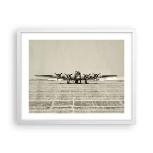 Poster in einem weißen Rahmen - Wie immer bereit - 50x40 cm