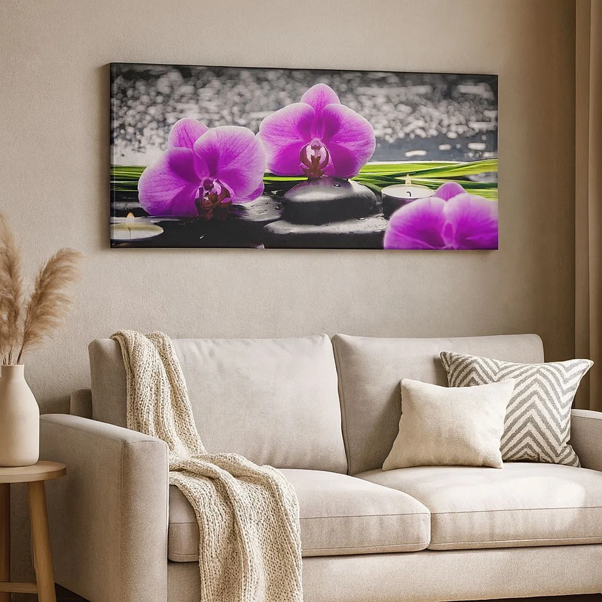 Bild auf Leinwand - Leinwandbild - In Ruhe ertrinken - 100x40 cm