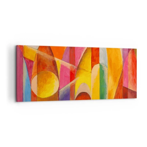 Bild auf Leinwand - Leinwandbild - Kathedrale der Sonne - 100x40 cm