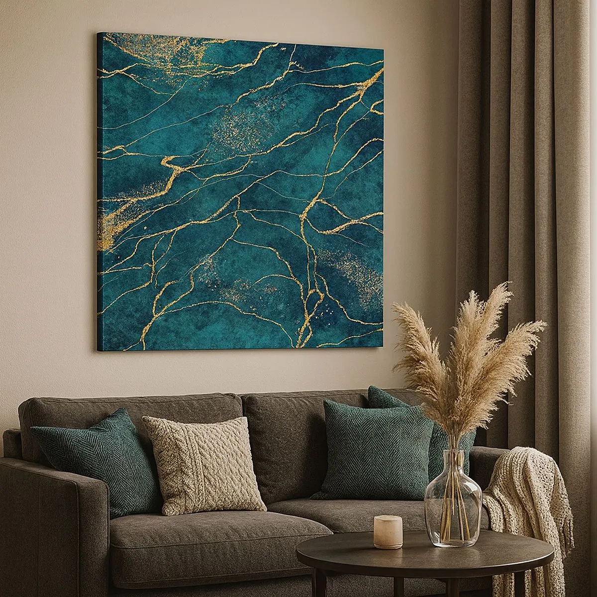 Bild auf Leinwand - Leinwandbild - Goldmine - 30x30 cm