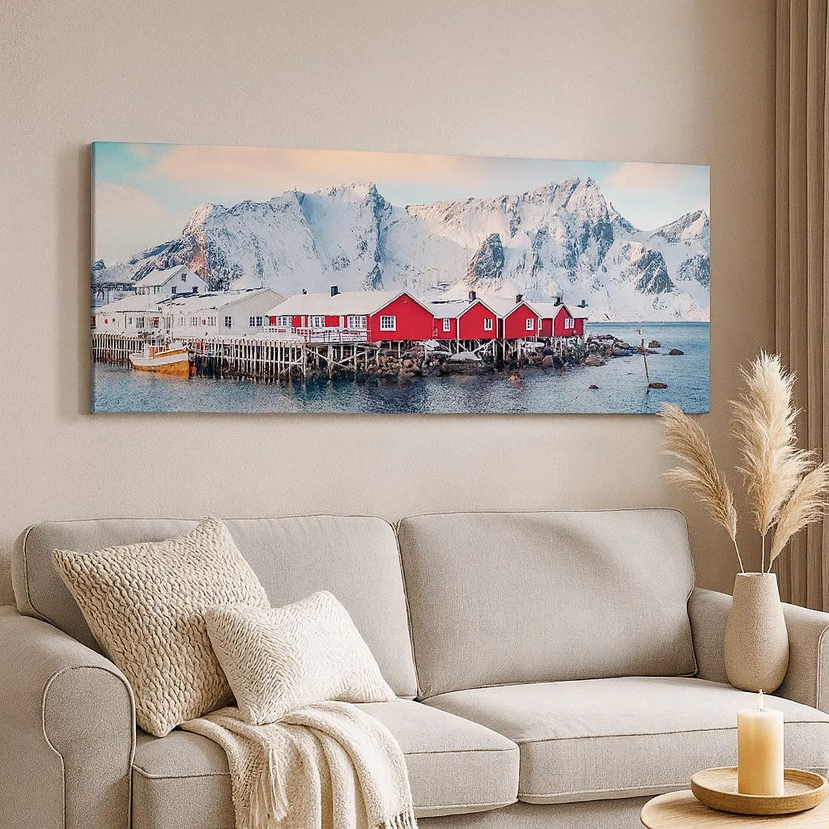 Bild auf Leinwand - Leinwandbild - Nördlicher Rückzug - 100x40 cm