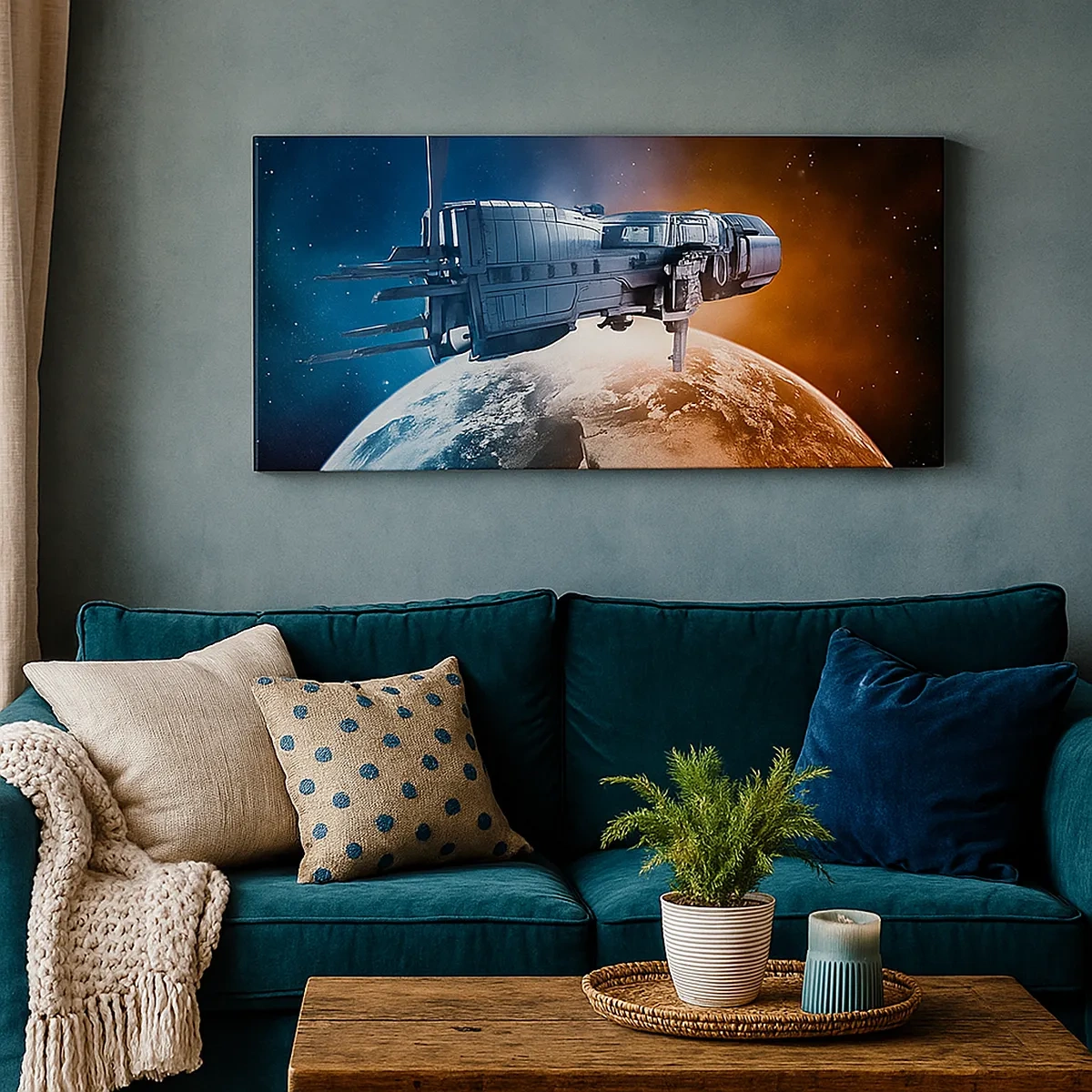 Bild auf Leinwand - Leinwandbild - Ein aufmerksamer Beobachter - 30x30 cm