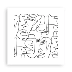 Poster - In verworrenen Gefühlen - 30x30 cm