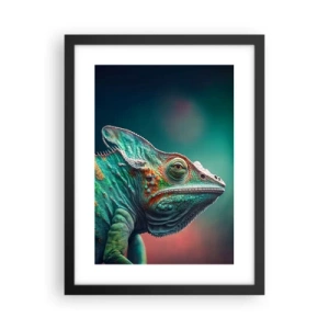 Poster in einem schwarzem Rahmen - Siehst du mich? Nicht gut… - 30x40 cm