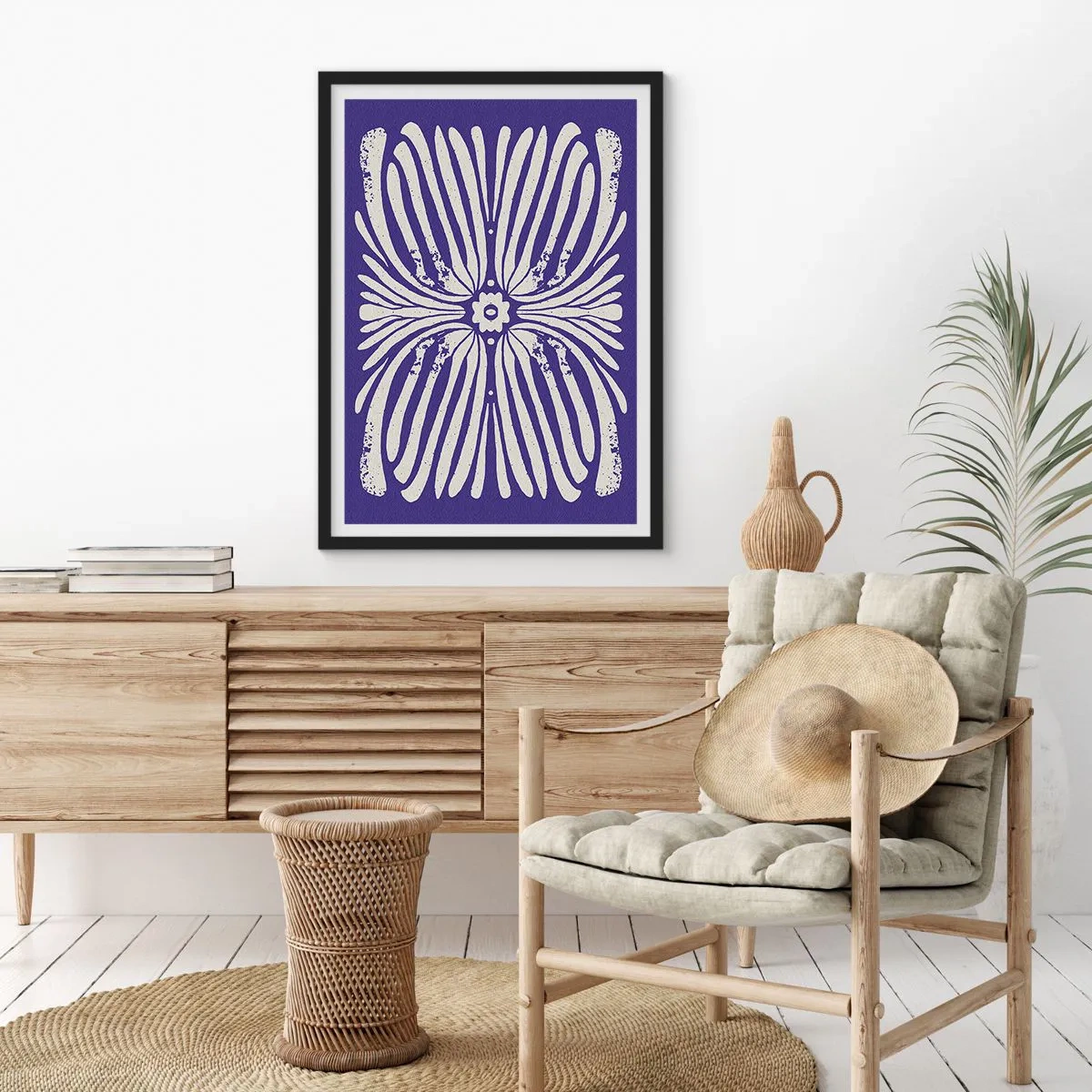 Poster in einem schwarzem Rahmen - Ethnische Inspirationen - 61x91 cm