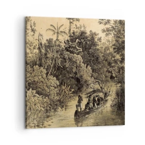 Bild auf Leinwand - Leinwandbild - Expedition zur Quelle - 50x50 cm