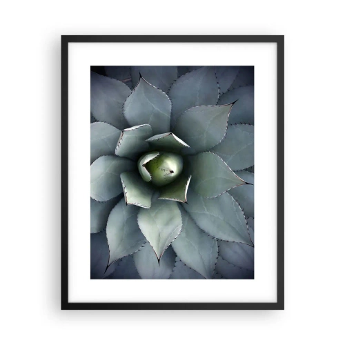 Poster in einem schwarzem Rahmen - Es lockt an und warnt - 40x50 cm