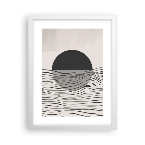 Poster in einem weißen Rahmen - Halbe Komposition - 30x40 cm
