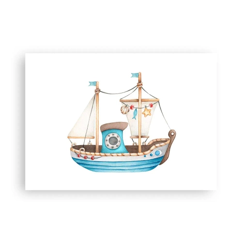 Poster - Ahoi, Abenteuer! - 70x50 cm