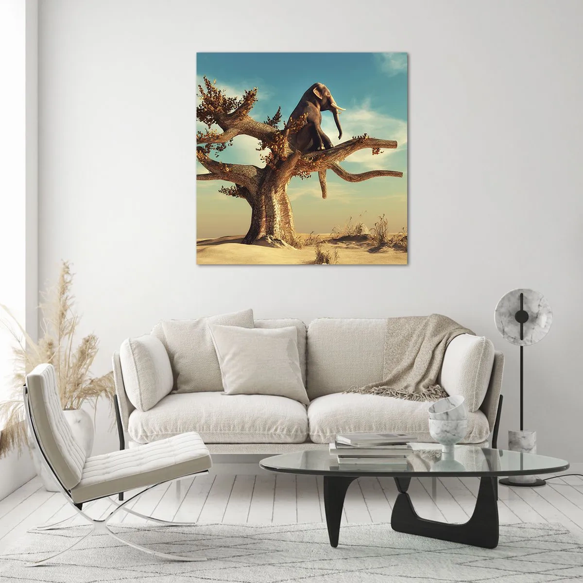 Glasbild - Bild auf glas - Ein neuer Standpunkt - 30x30 cm