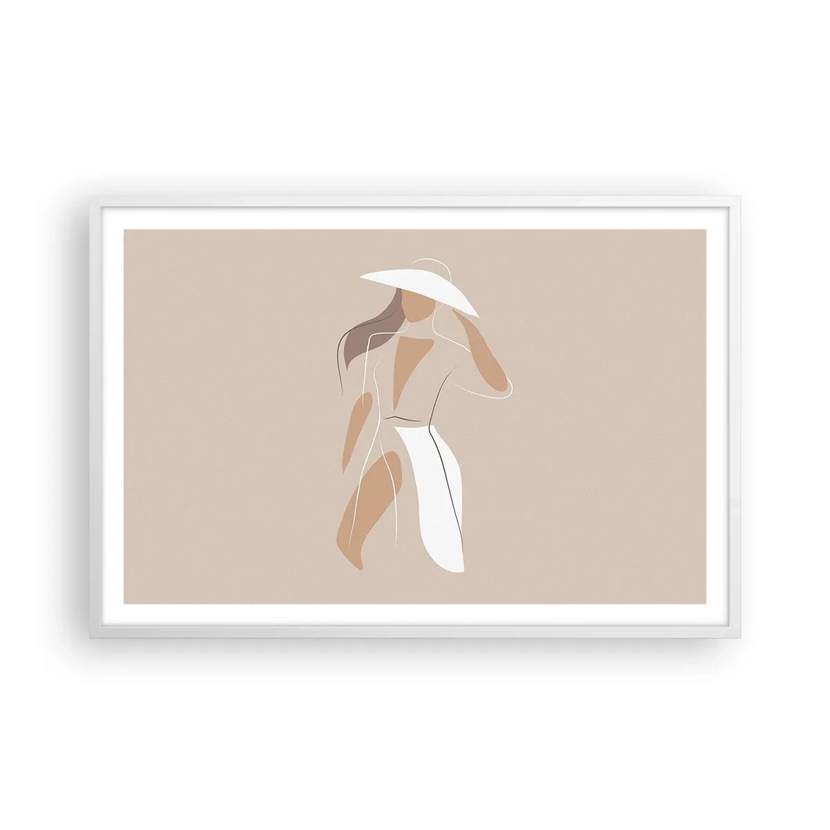 Poster in einem weißen Rahmen - Mode macht Spaß - 91x61 cm