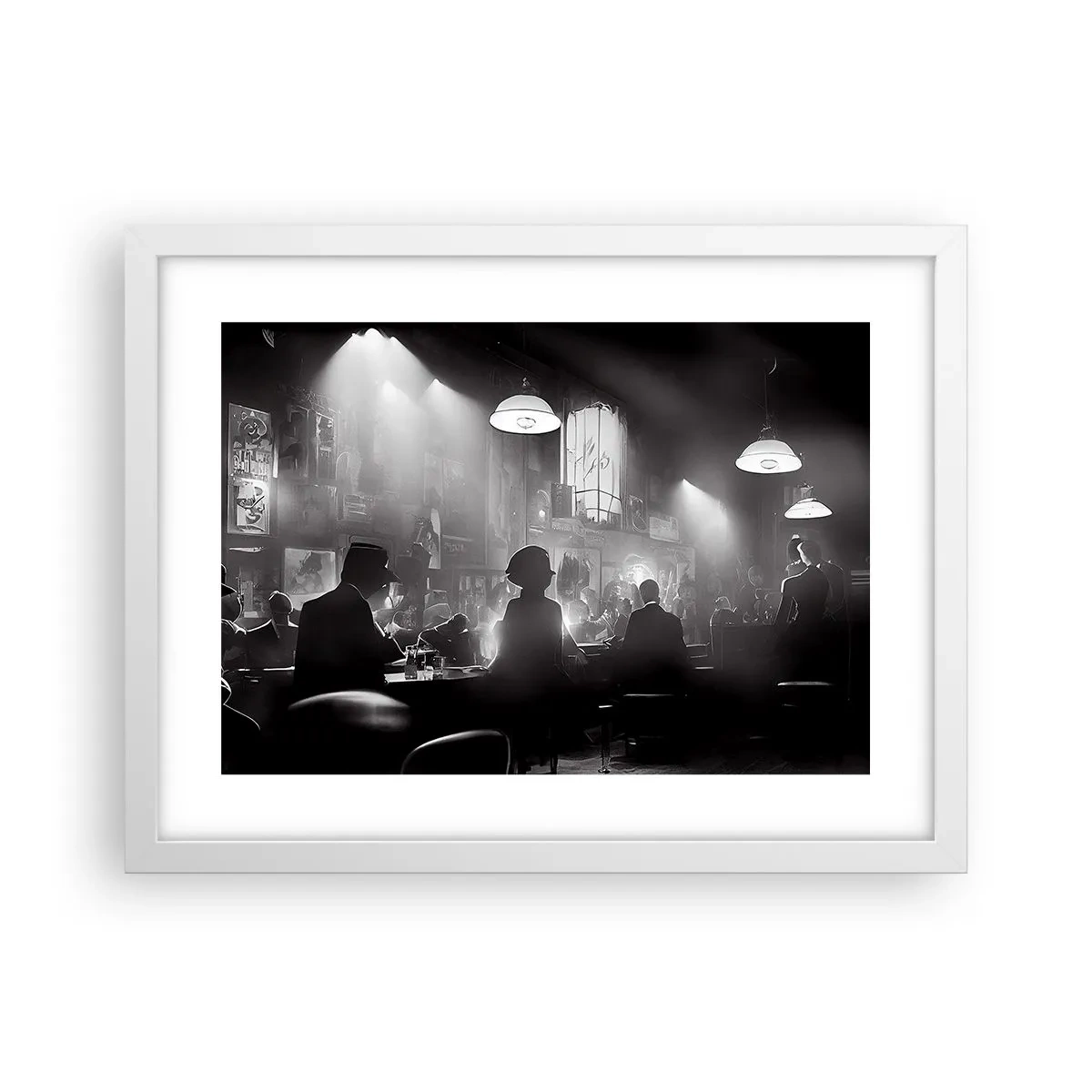 Poster in einem weißen Rahmen - In Jazz-Atmosphäre - 40x30 cm