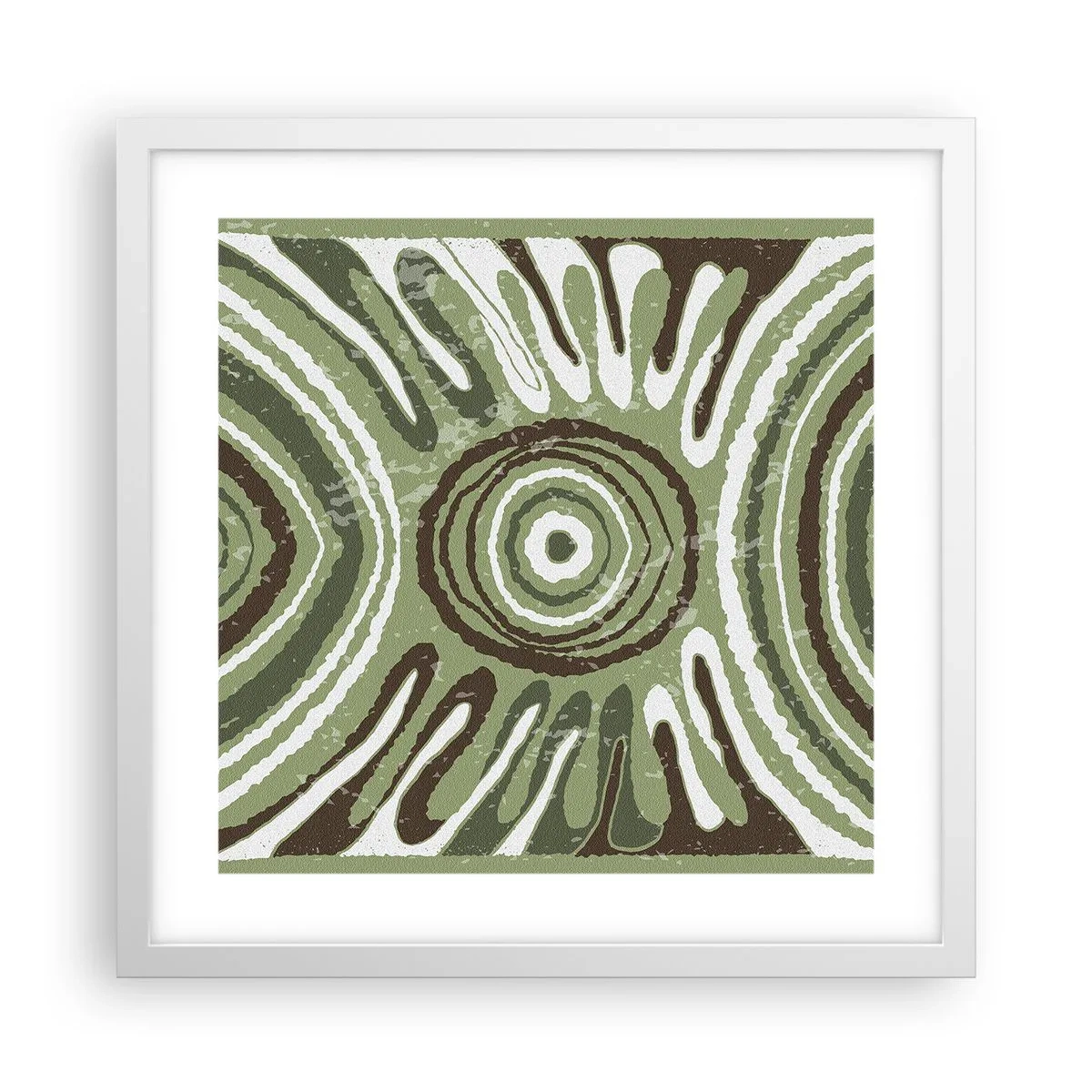 Poster in einem weißen Rahmen - Explosion von Emotionen - 40x40 cm