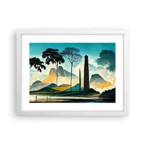 Poster in einem weißen Rahmen - Immer höher und höher - 40x30 cm