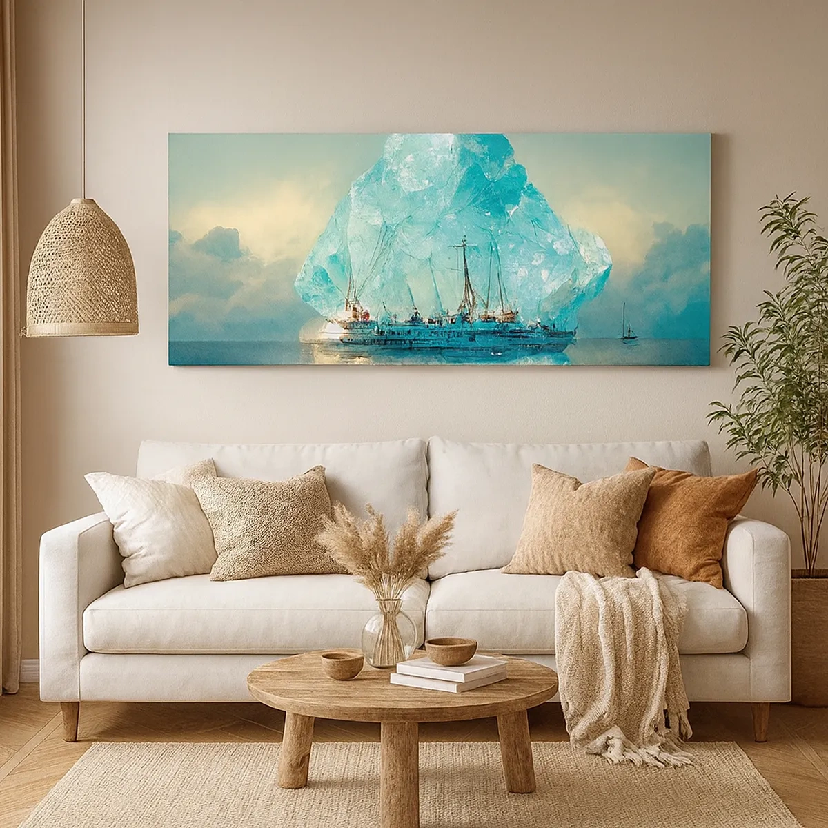 Bild auf Leinwand - Leinwandbild - Arktischer Diamant - 30x30 cm