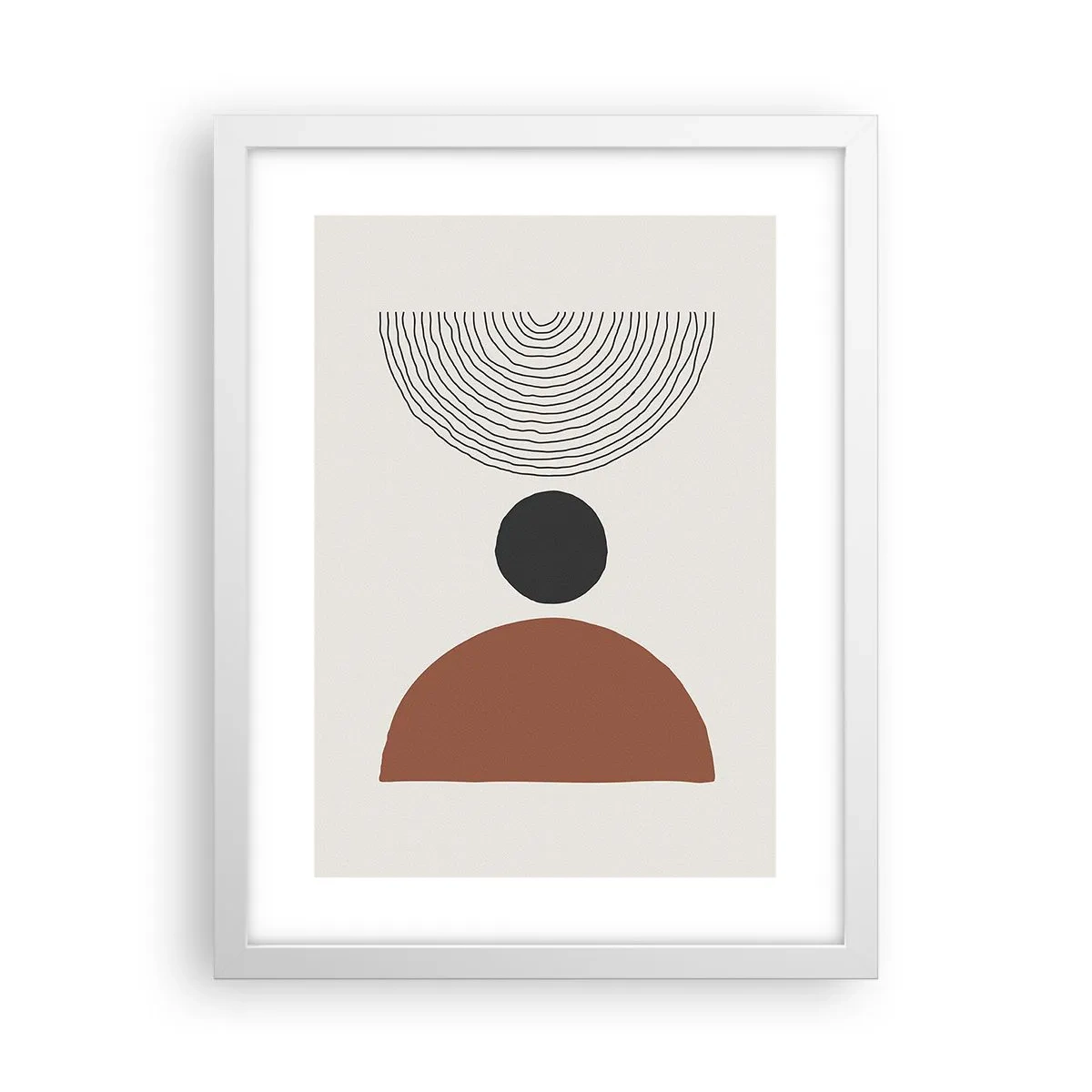 Poster in einem weißen Rahmen - Das Zentrum der Aufmerksamkeit - 30x40 cm