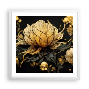 Poster in einem weißen Rahmen - Subtile Zerbrechlichkeit - 50x50 cm