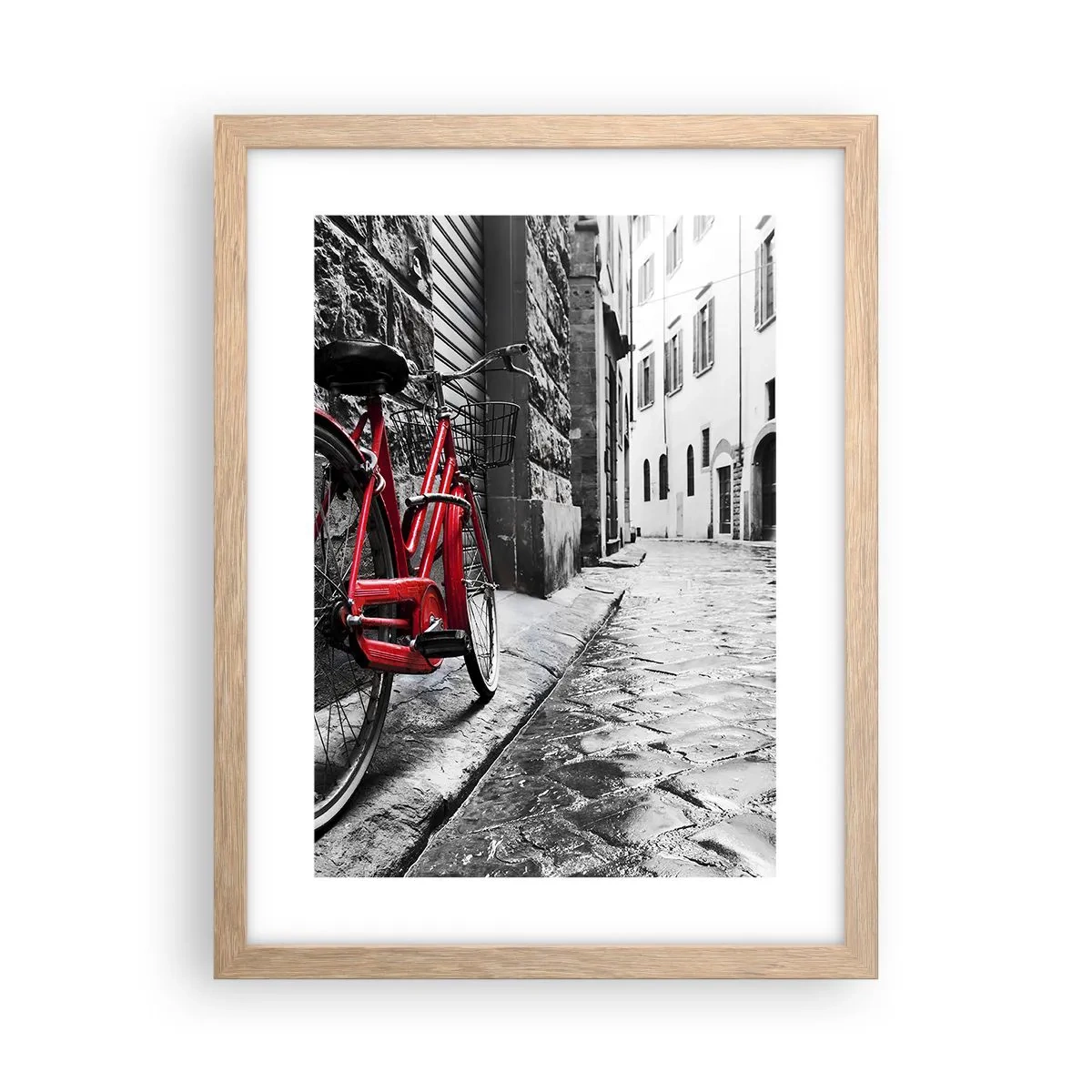 Poster in einem Rahmen aus heller Eiche - Wahre Schönheit wird nicht alt - 30x40 cm