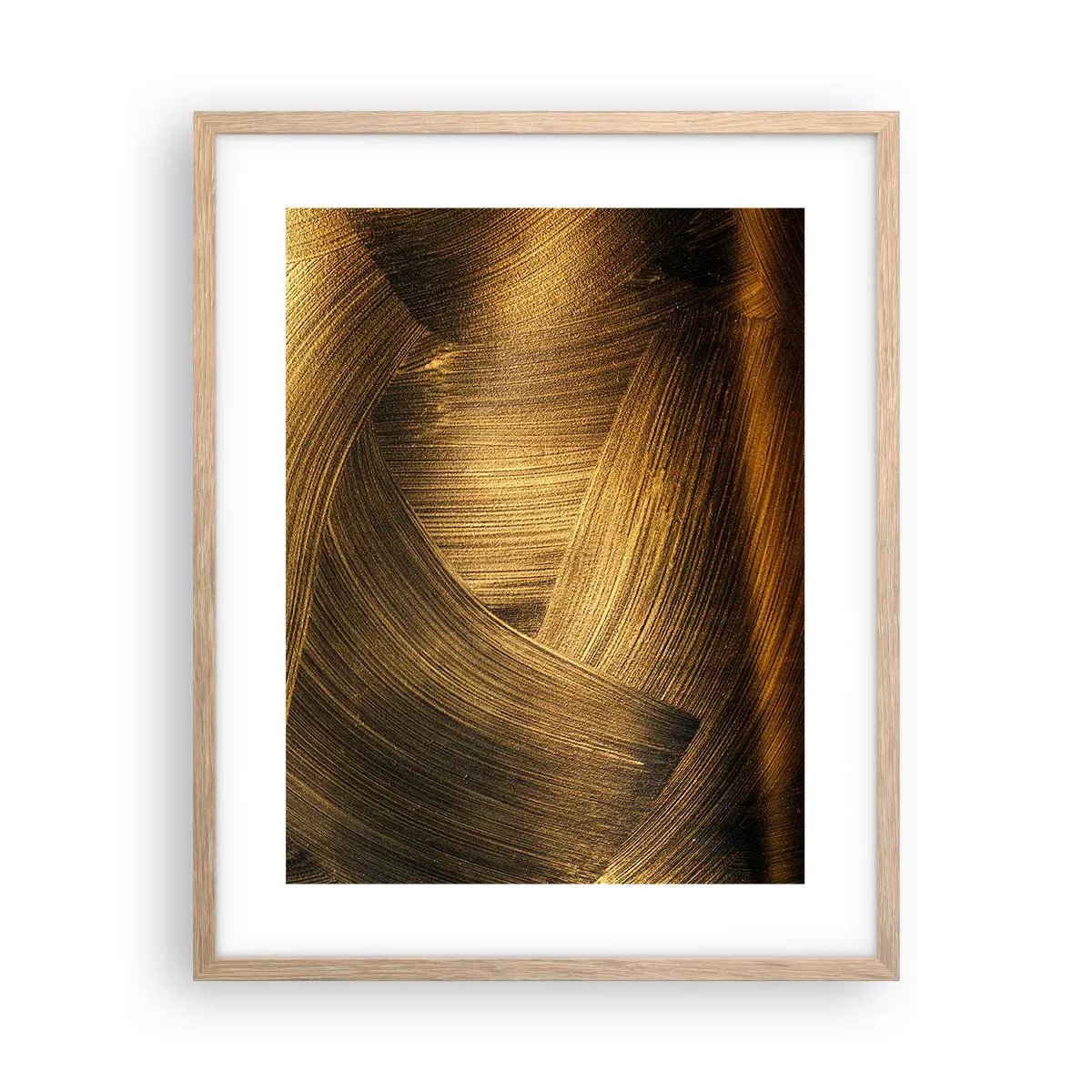Poster in einem Rahmen aus heller Eiche - In einem goldenen Labyrinth - 40x50 cm