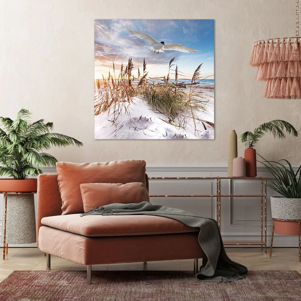 Bild auf Leinwand - Leinwandbild - Wind vom Meer - 60x60 cm