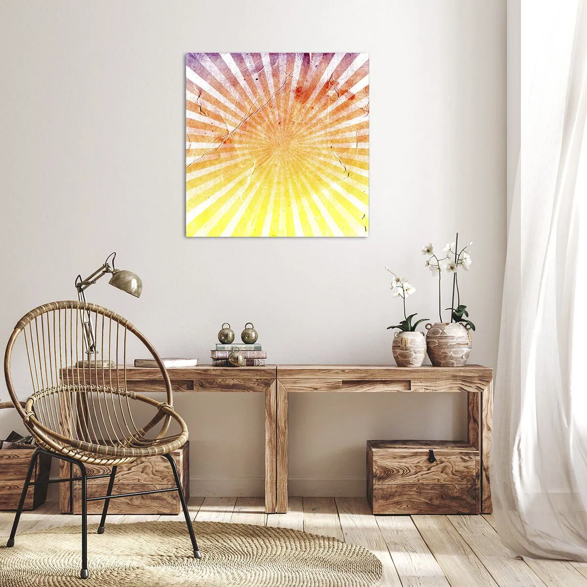 Bild auf Leinwand - Leinwandbild - Sonnenaufgänge und Sonnenuntergänge - 70x70 cm