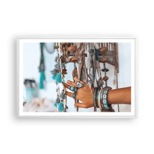 Poster in einem weißen Rahmen - Lokale Schätze - 91x61 cm