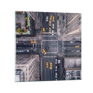 Glasbild - Bild auf glas - Eine einfache Wahl - 70x70 cm