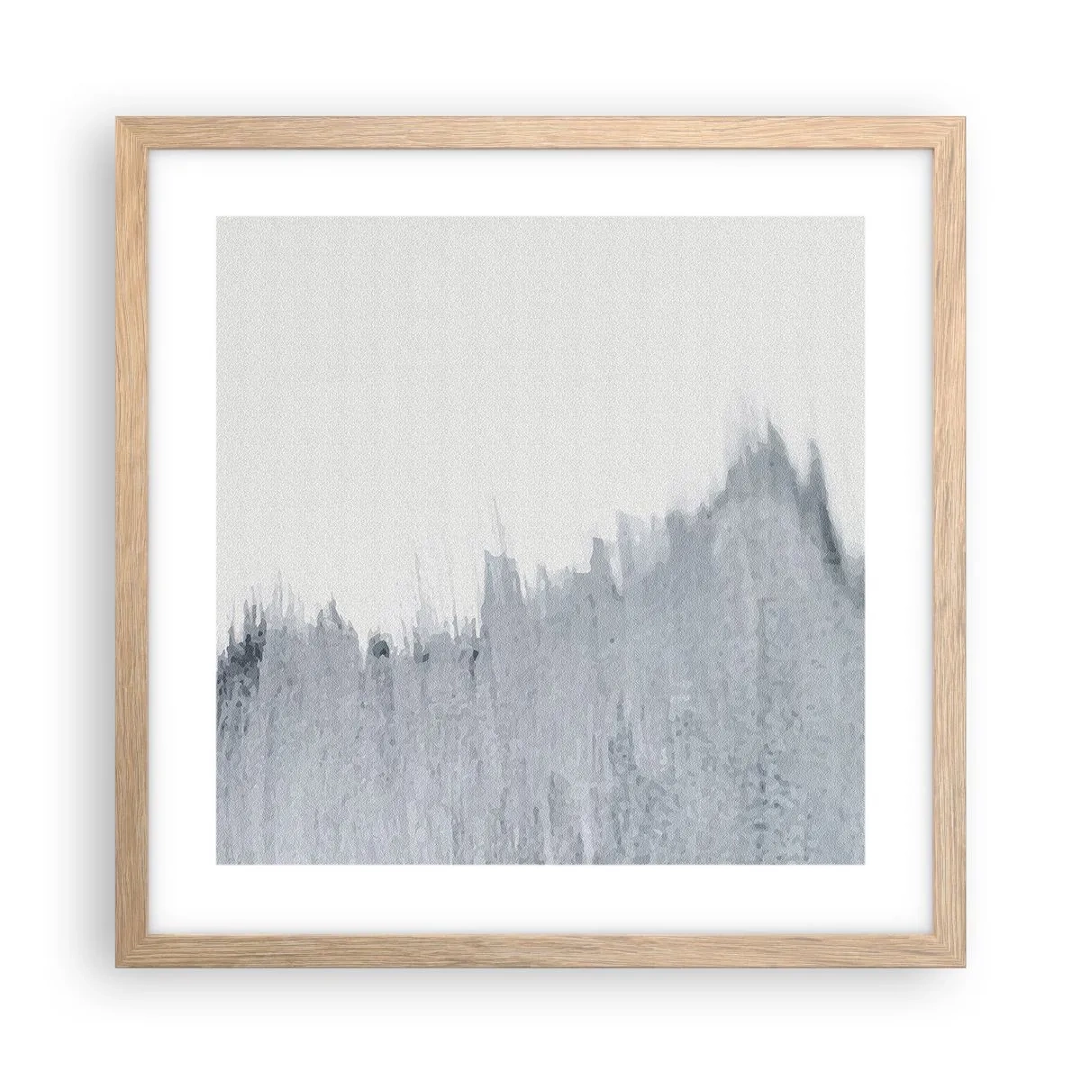 Poster in einem Rahmen aus heller Eiche - Mysteriöse Aufzeichnung - 40x40 cm